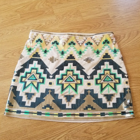 Express sequin skirt - Picture 3 of 5
